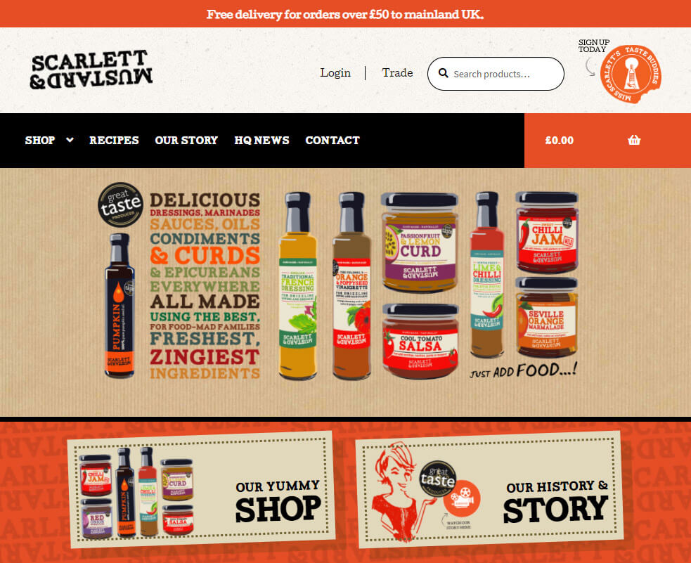 Scarlett Mustard Website