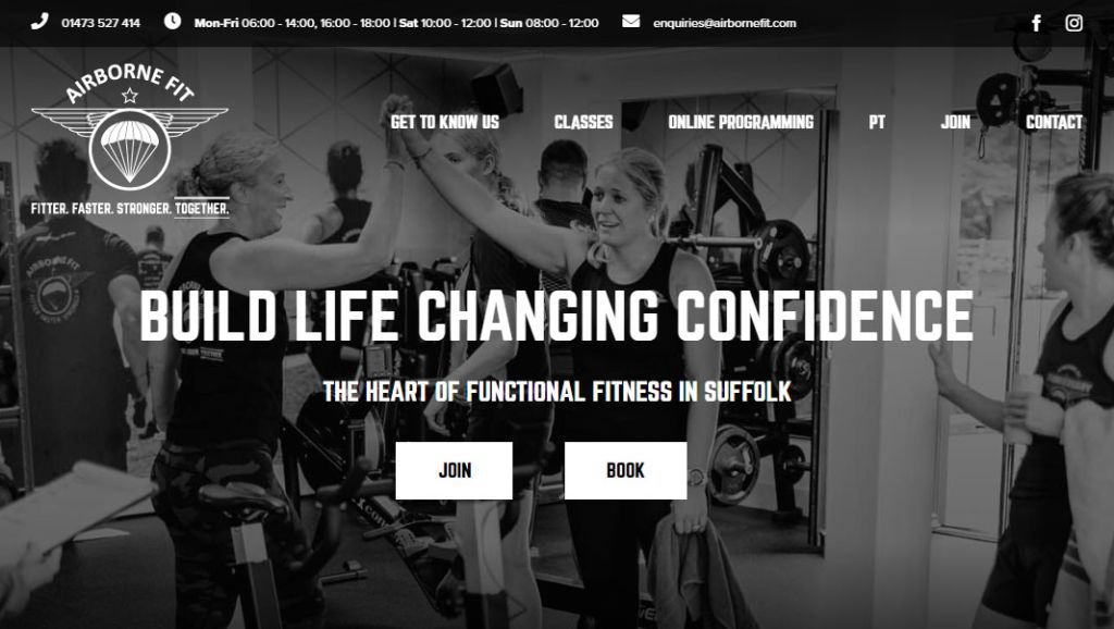 Airborne Fit Website