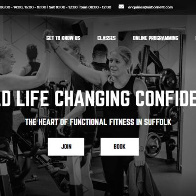 Airborne Fit Website